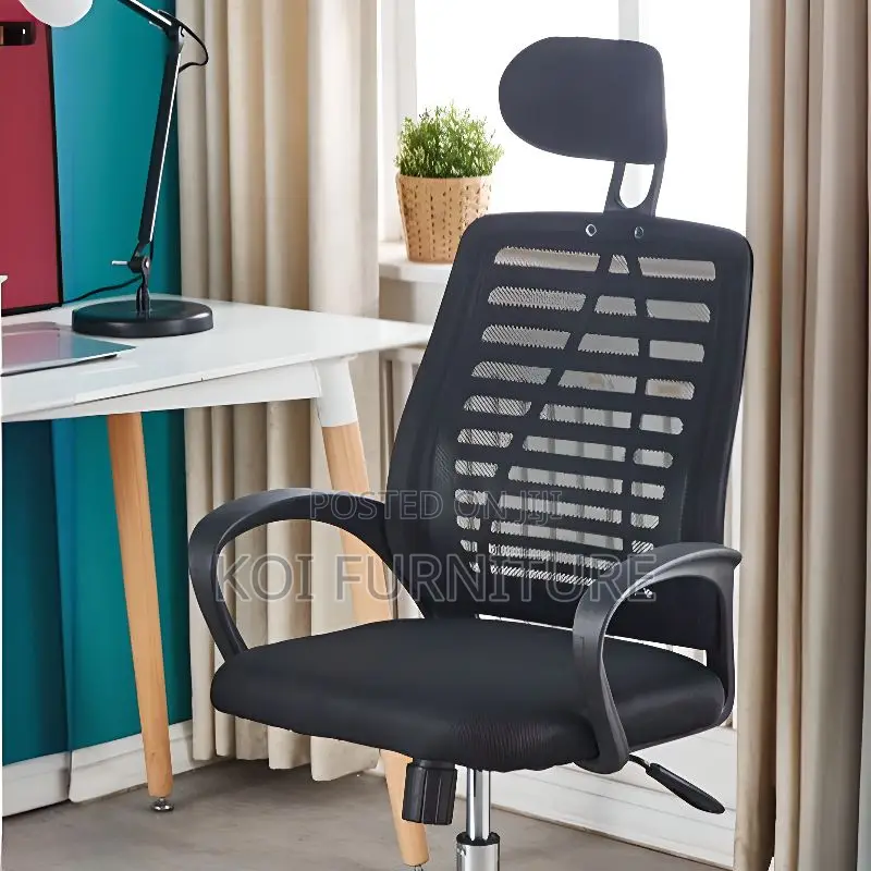 Office Chair; Headrest Swivel Ergonomic Office Chair