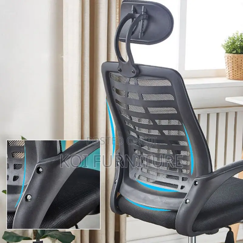 Office Chair; Headrest Swivel Ergonomic Office Chair
