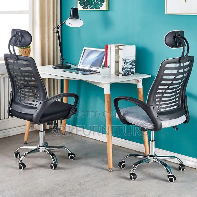 Office Chair; Headrest Swivel Ergonomic Office Chair