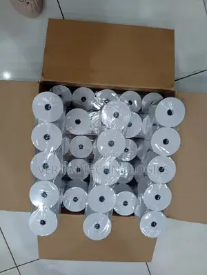 High Clarity 50 Pieces 80mm by 80mm by 13mm Thermal Paper Rolls