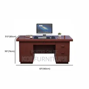 Office Desk; 1.2m Mahogany Executive Office Desk