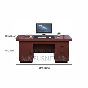 Office Desk; 1.2m Mahogany Executive Office Desk