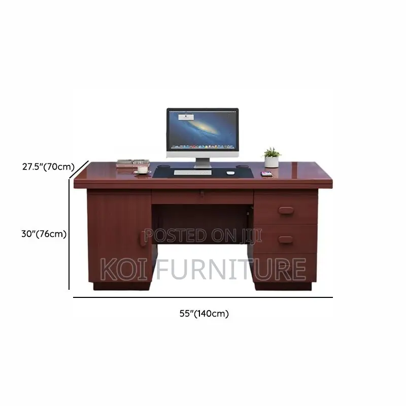 Office Desk; 1.2m Mahogany Executive Office Desk