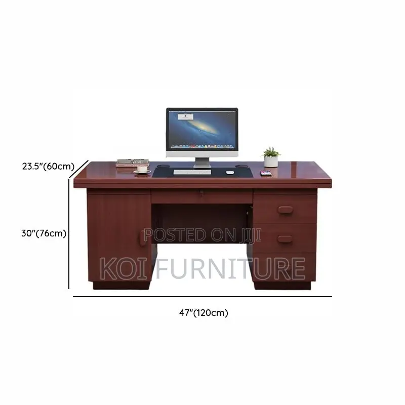Office Desk; 1.2m Mahogany Executive Office Desk