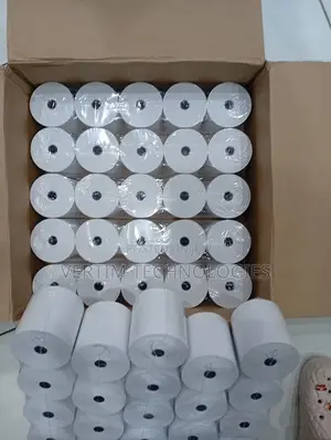 Stable Printing Performance 50 Pieces 80mm by 80mm by 13mm Paper Rolls