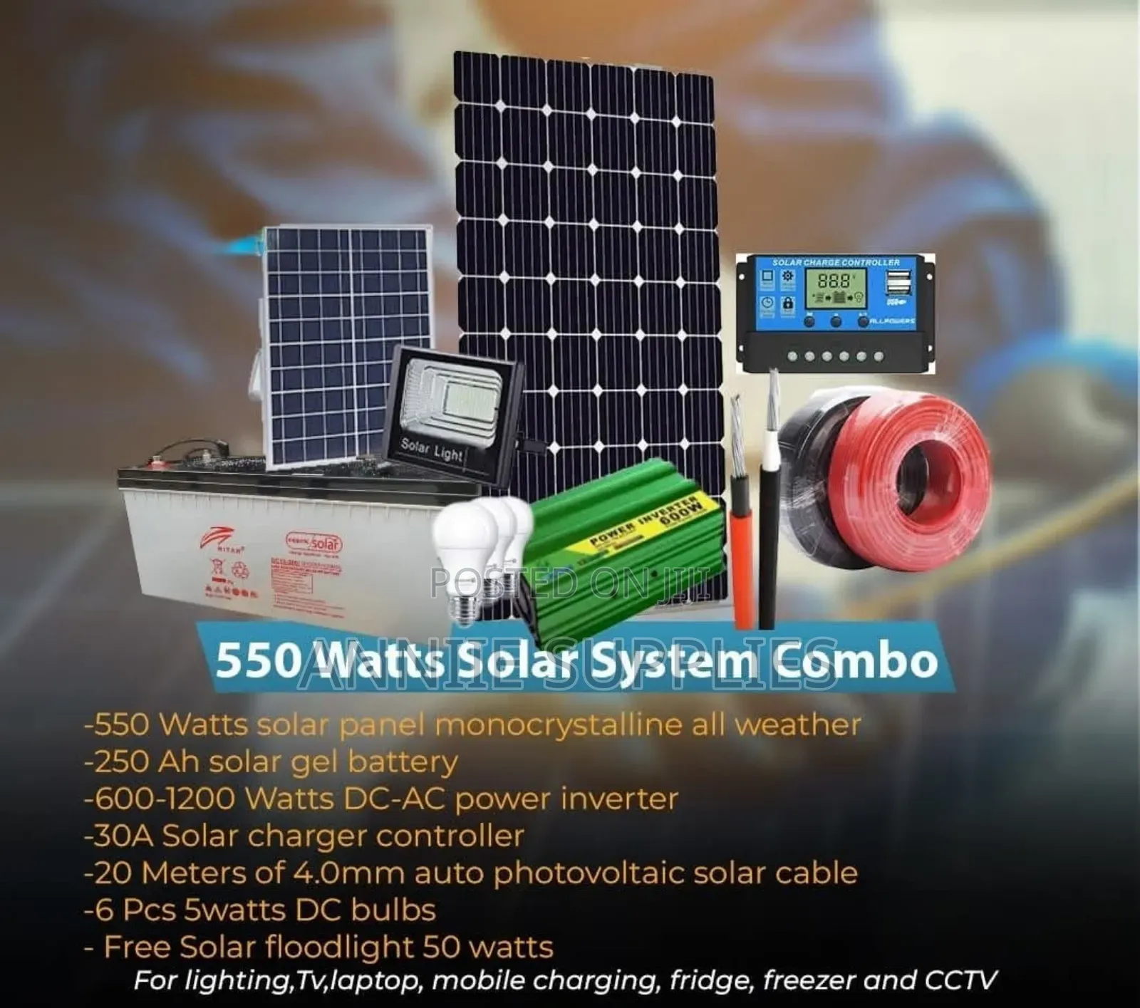 550w Solar Home Kit