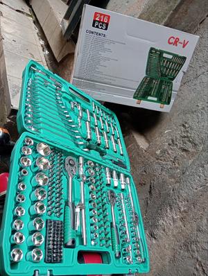 216pcs Chrome Socket Wrenches Mechanical Toolset - main view