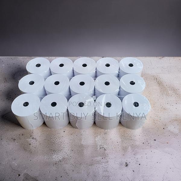 Pos Systems 15 Pieces of 80mm by 80mm by 13mm Thermal Paper Rolls