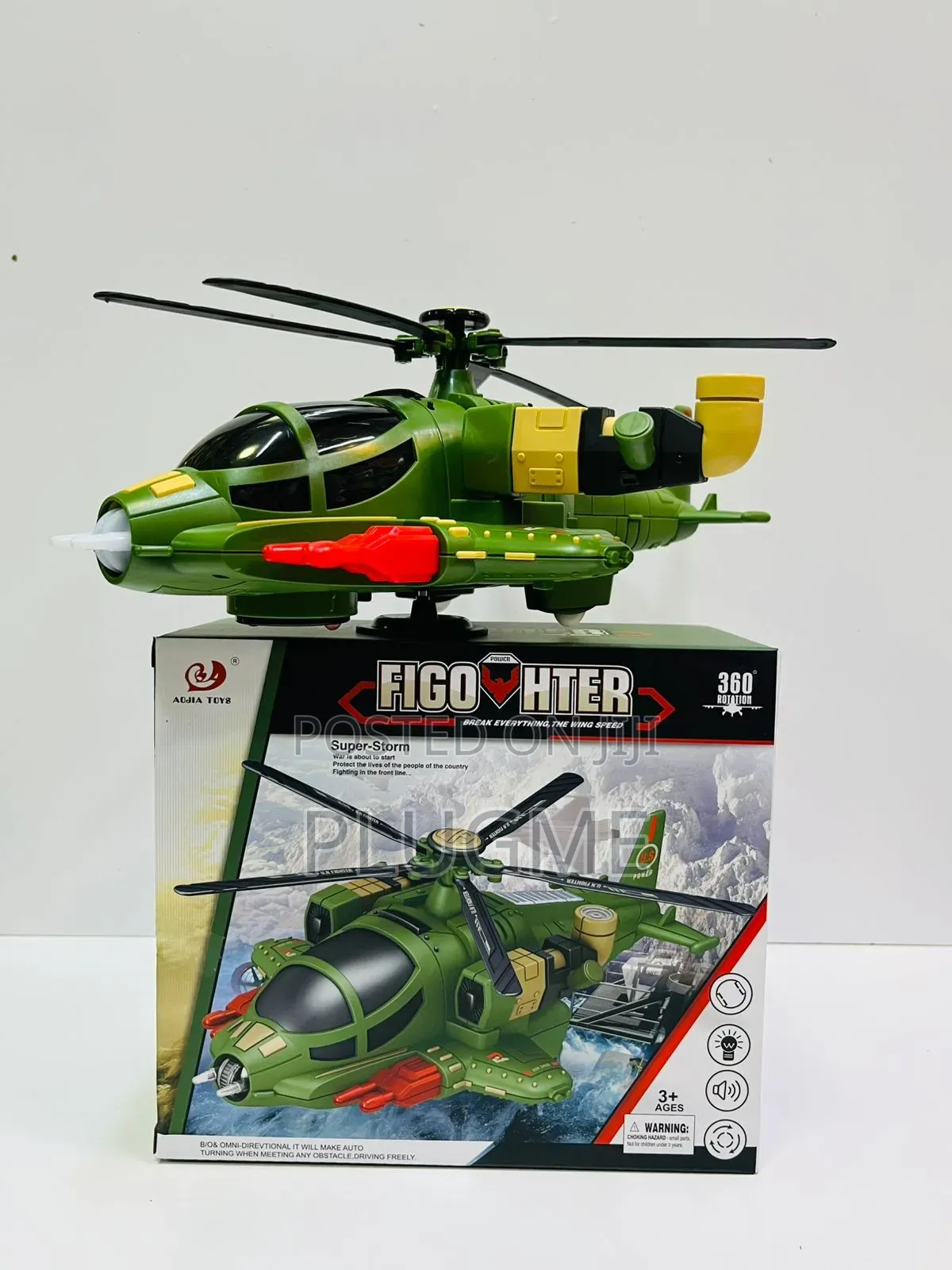 Battery Operated Fighter Helicopter Toy