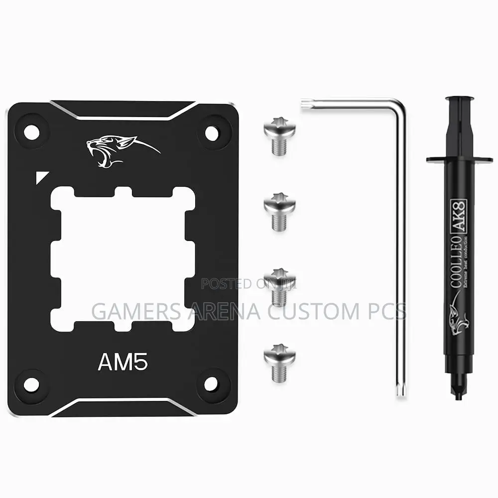 Coolleo Amd Am5 Cpu Holder Corrective Anti-Bending Fixing Frame Paste