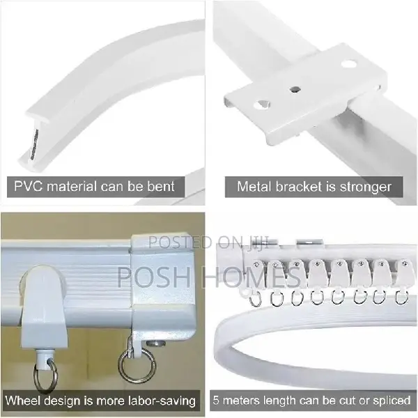 Versatile Curtain Drapery Rails
