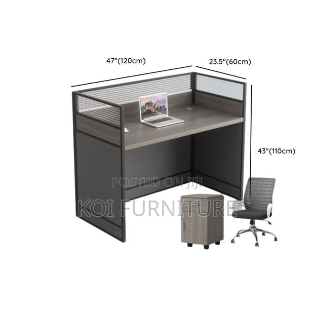 Office Workstation; Gray Rectangular Two User Workstation - thumbnail 10
