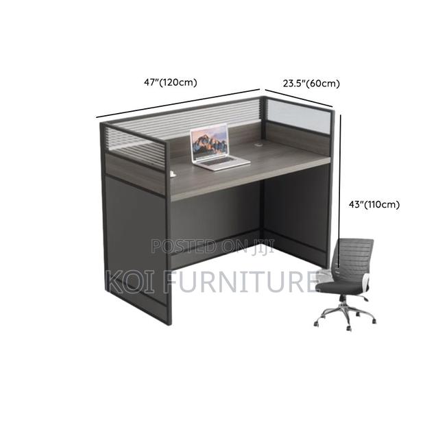 Office Workstation; Gray Rectangular Two User Workstation - thumbnail 11