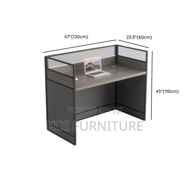 Office Workstation; Gray Rectangular Two User Workstation - thumbnail 12