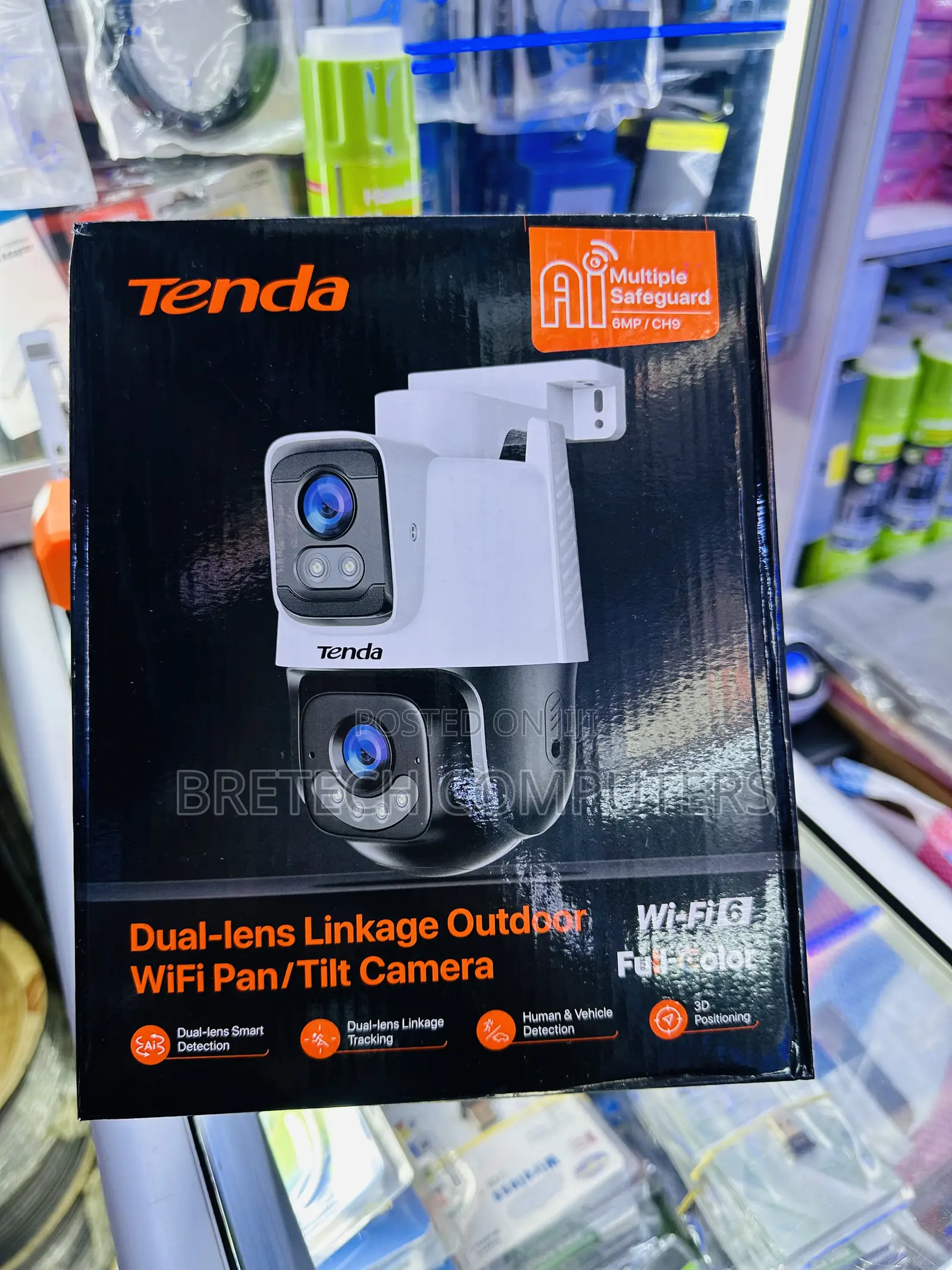 Tenda Ip Wifi Camera Ch9 Dual Lens 6mp Camera