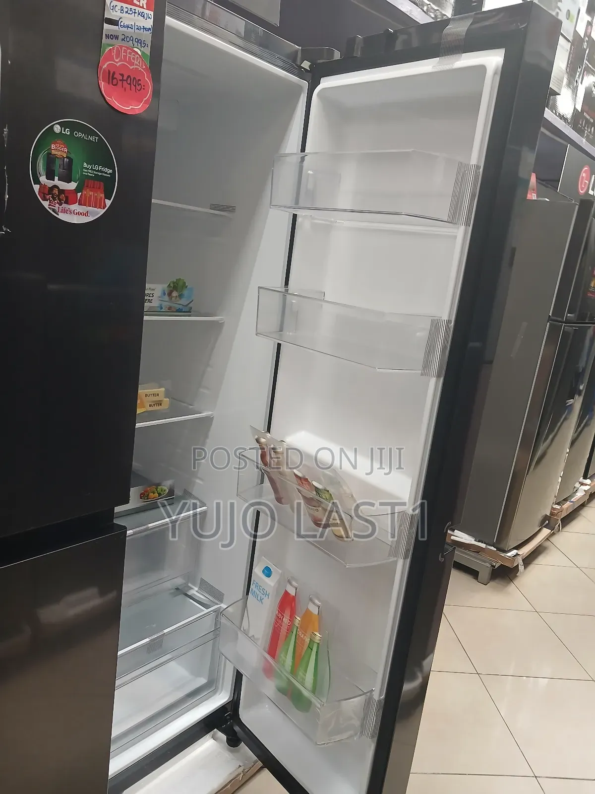 Lg 664l Side by Side Fridge Gc-B257kqjw