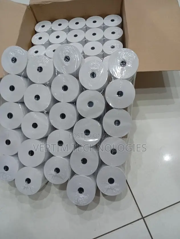 High Quality Material 50 PCS 80mm by 80mm by 13mm Thermal Paper Rolls