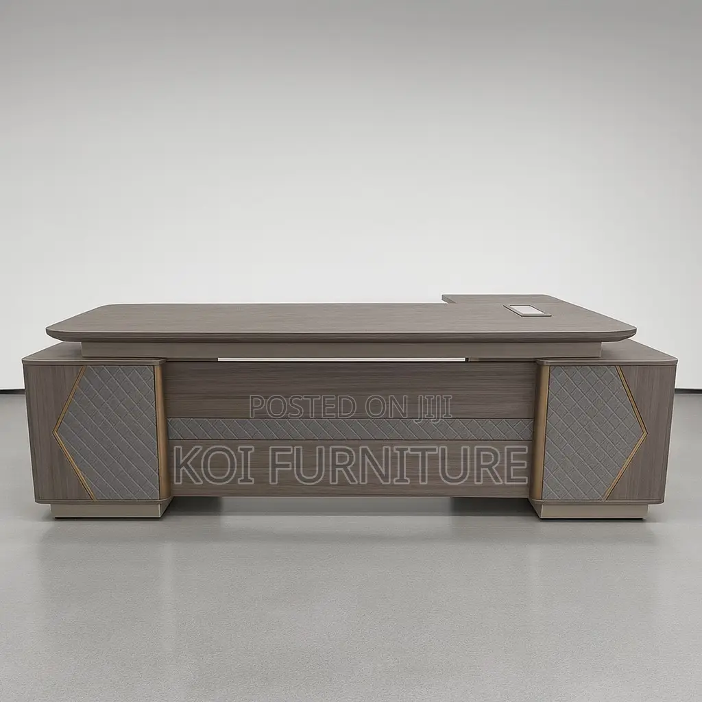 Office Desk; L Shaped Presidential 2.4m Executive Desk