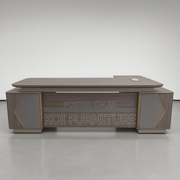 Office Desk; L Shaped Presidential 2.4m Executive Desk