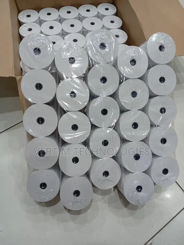 High Printing Performance 50 Pieces 80mm by 80mm by 13mm Paper Rolls