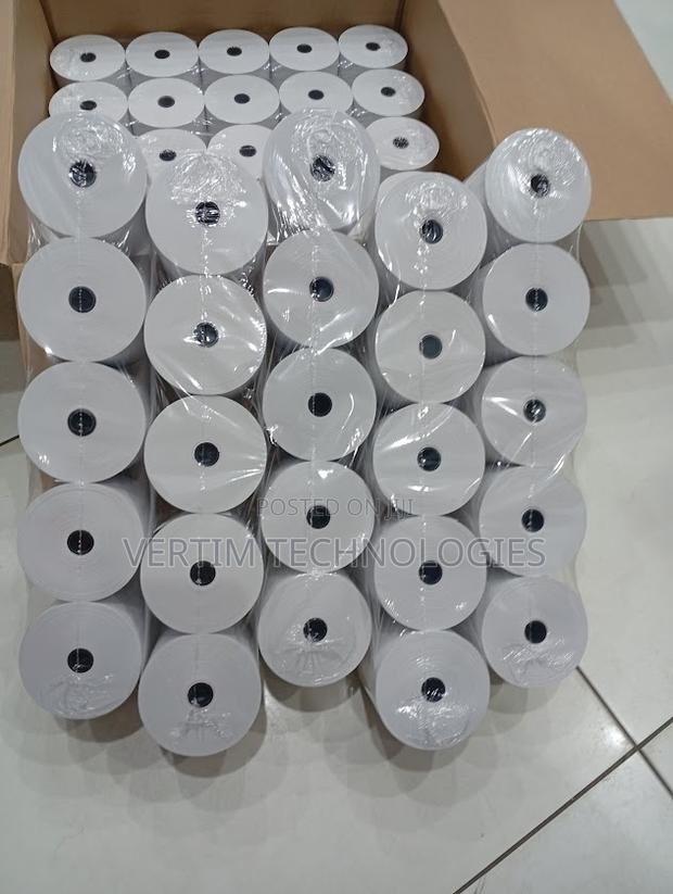 Cost Effective 50 Pieces 80mm by 80mm by 13mm Thermal Paper Rolls