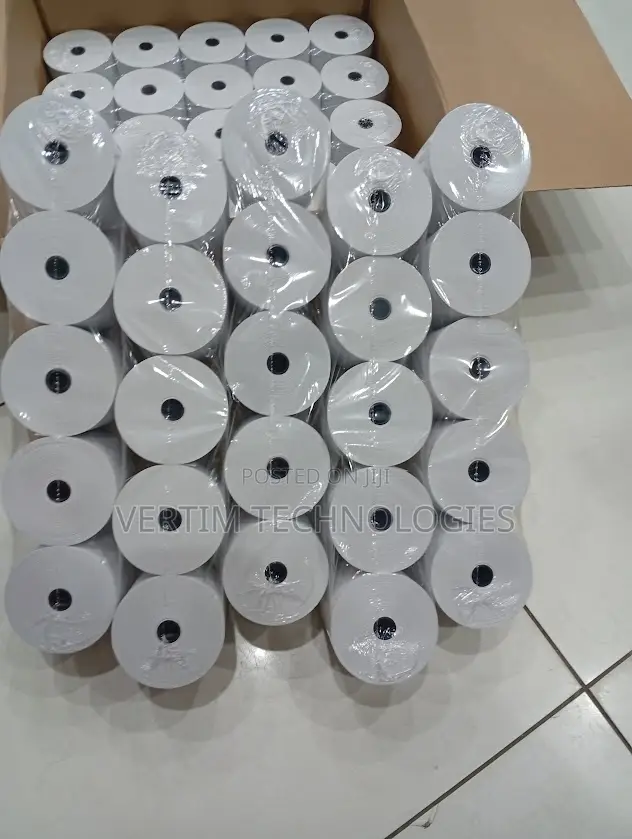 Easy Loading Design 50 Pieces 80mm by 80mm by 13mm Thermal Paper Rolls