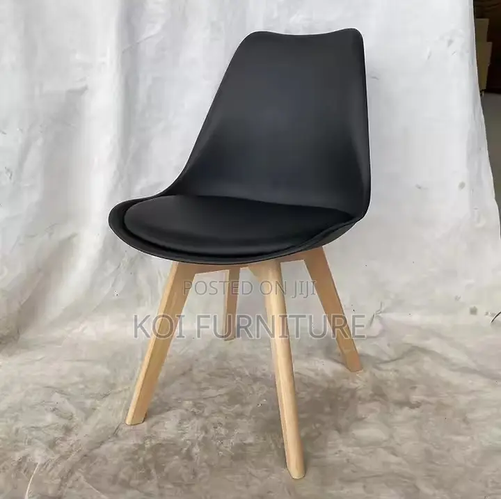Dining Chairs; Plastic Eames Dining Chair With Cushion