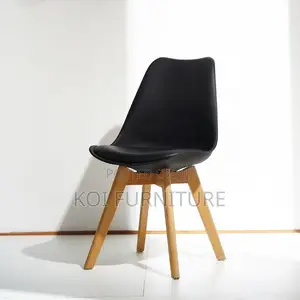 Dining Chairs; Plastic Eames Dining Chair With Cushion