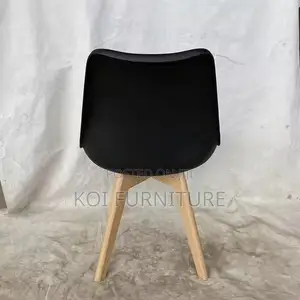 Dining Chairs; Plastic Eames Dining Chair With Cushion