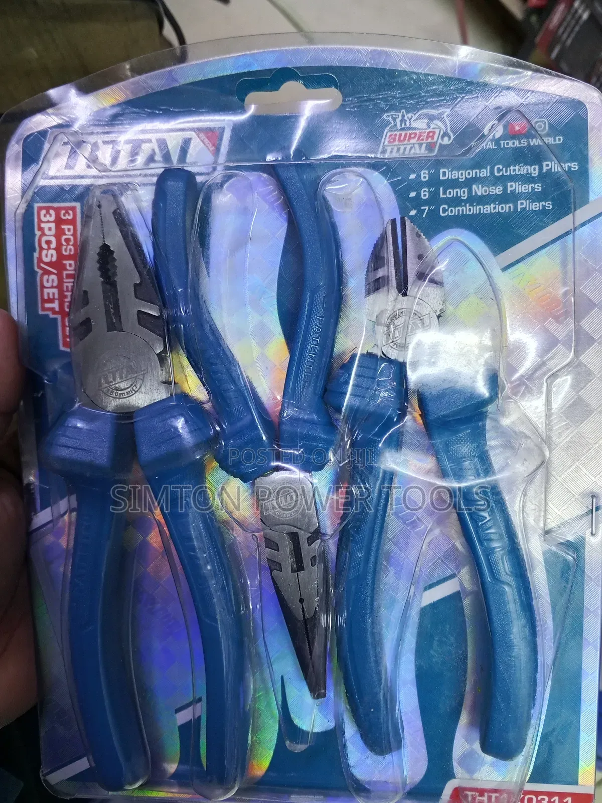 Industrial 3pc Pliers Set Total