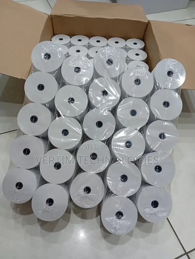 Compact Design 50 Pieces 80mm by 80mm by 13mm Thermal Paper Rolls