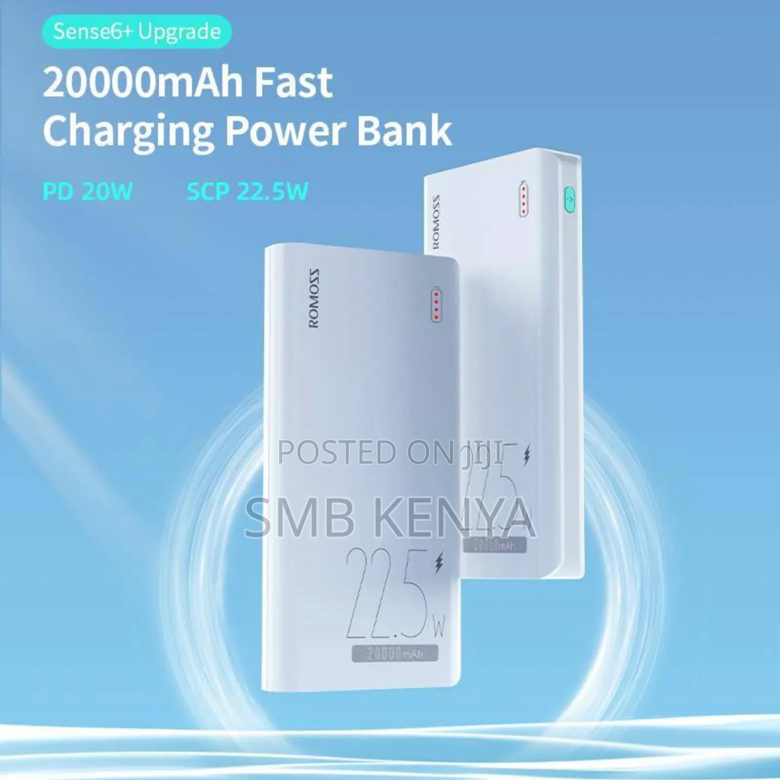 Romoss Adaptive Fast Charger Power Bank 20,000 Mah