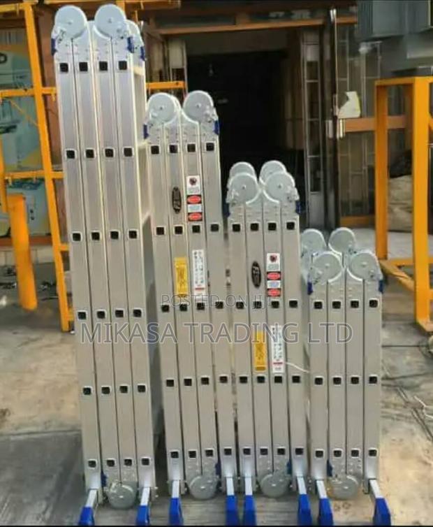 Aluminium Foldable Ladder 4x5 - 5.7mtrs - main view