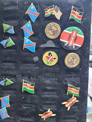 Quality Cause Designer Kenyan Emblem Logo Flag Lapels Available
