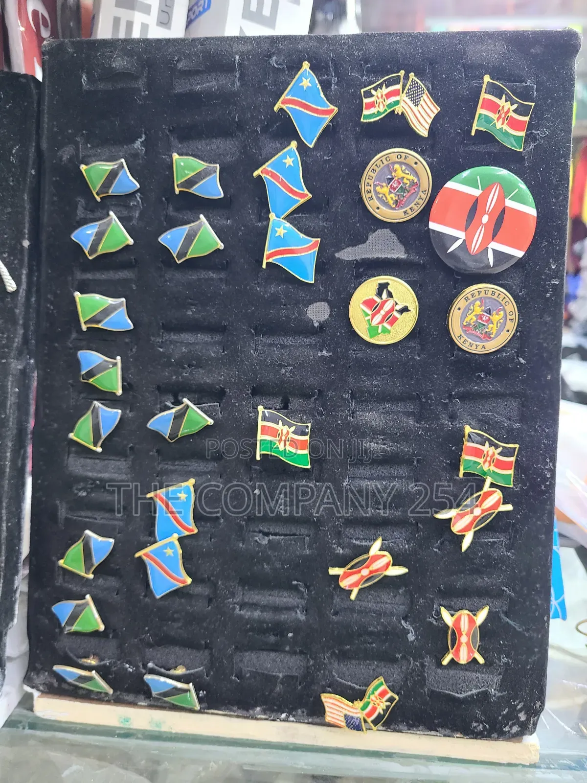 Quality Cause Designer Kenyan Emblem Logo Flag Lapels Available