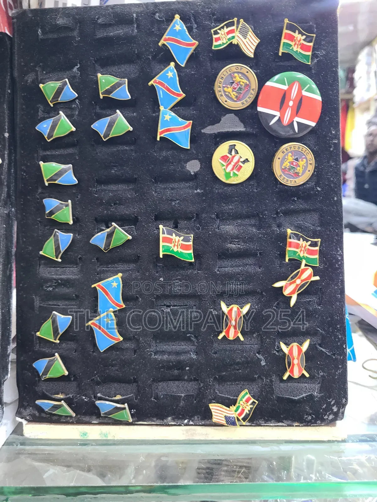 Quality Cause Designer Kenyan Emblem Logo Flag Lapels Available