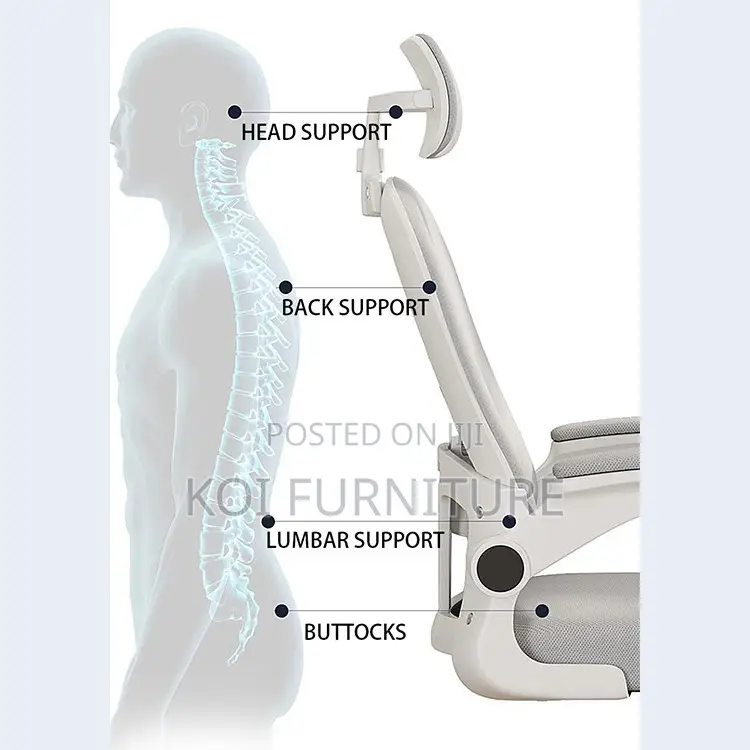 Office Chairs; White Ergonomic Office Chair
