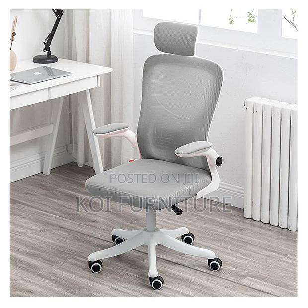 Office Chairs; White Ergonomic Office Chair - thumbnail 7