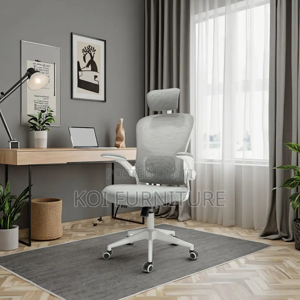 Office Chairs; White Ergonomic Office Chair