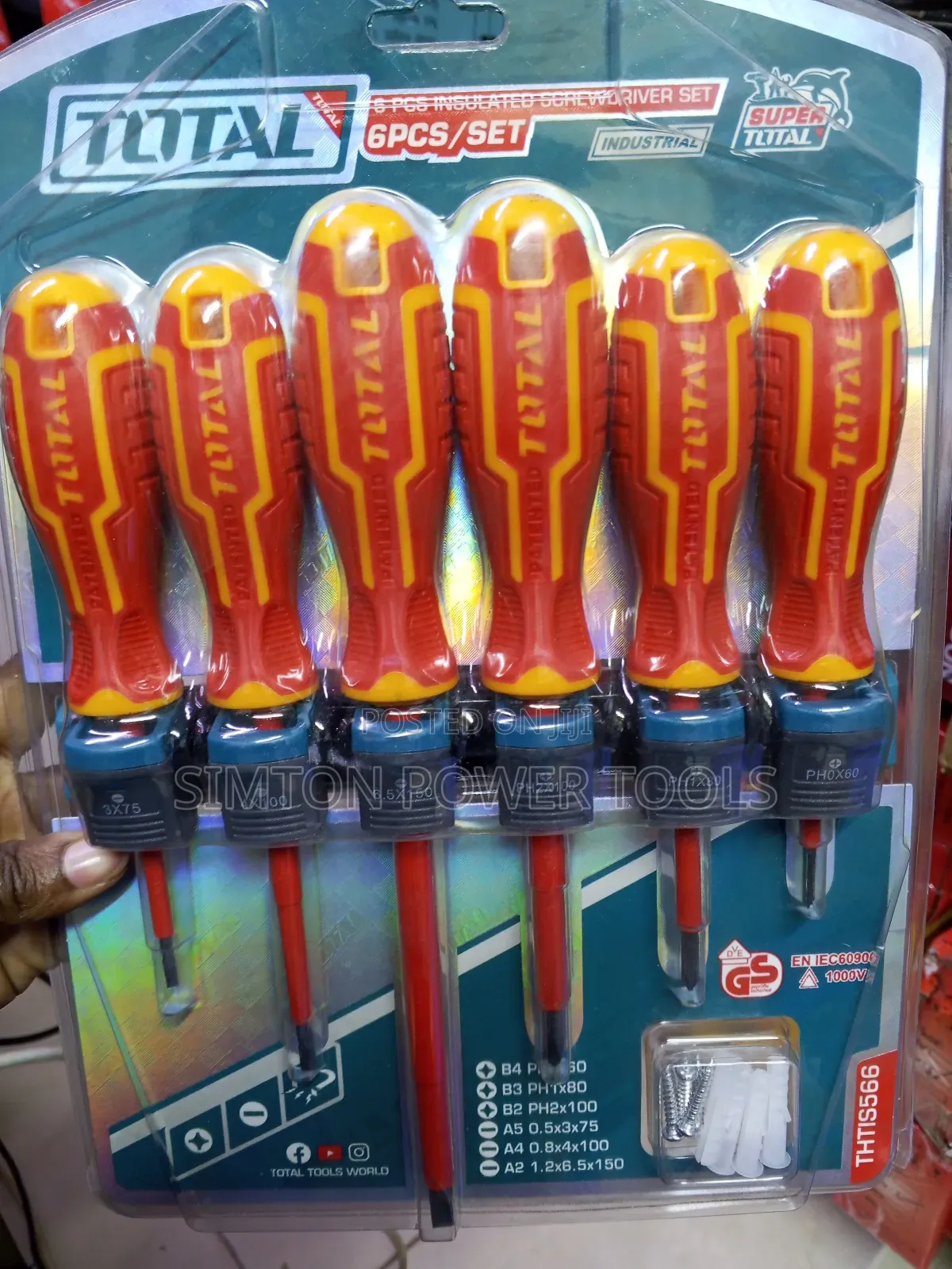 6-Piece Insulated Screwdriver Set Total