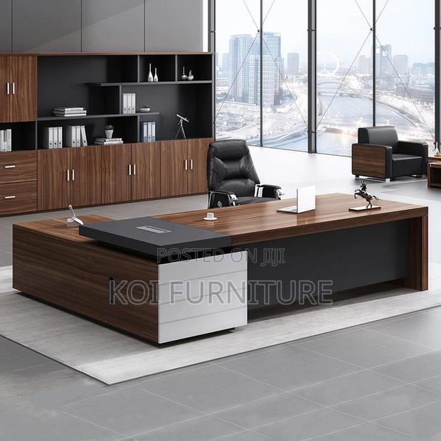 Office Desk; 1.8m L Shaped Managers Executive Desks - thumbnail 6
