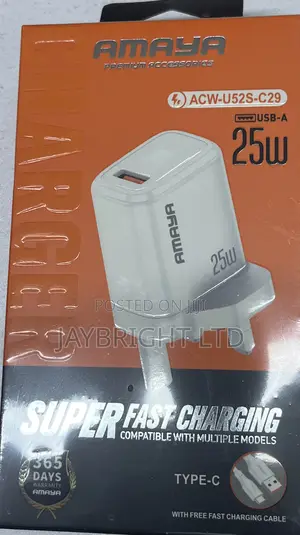 Amaya Acw-U52s-C29 Super Fast Charger 25w