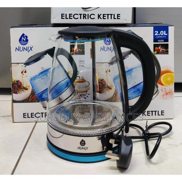 Nunix 2l Electric Glass Kettle Fast Boil