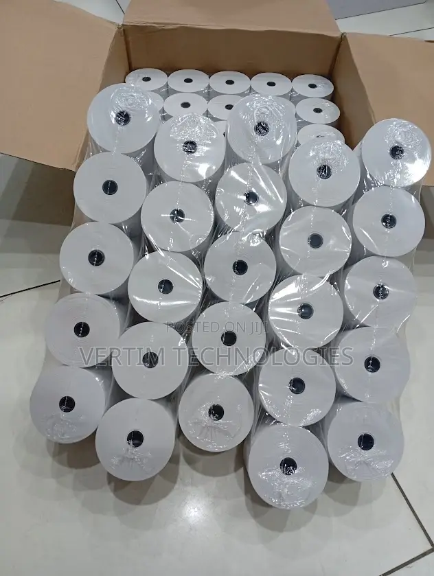 Stable Curl Paper 50 Pieces 80mm by 80mm by 13mm Thermal Paper Rolls