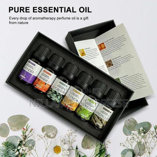 6 Pc Set 100% Pure Natural Aromatherapy Essential Oils - thumbnail 2