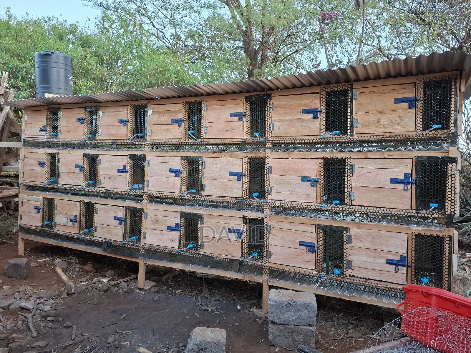 Rabbit Hutch And Cages Construction On Order - Collects Rabbit Urine