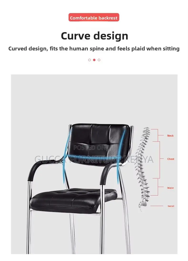Mid-back Leather Catalina Visitor Office Chair
