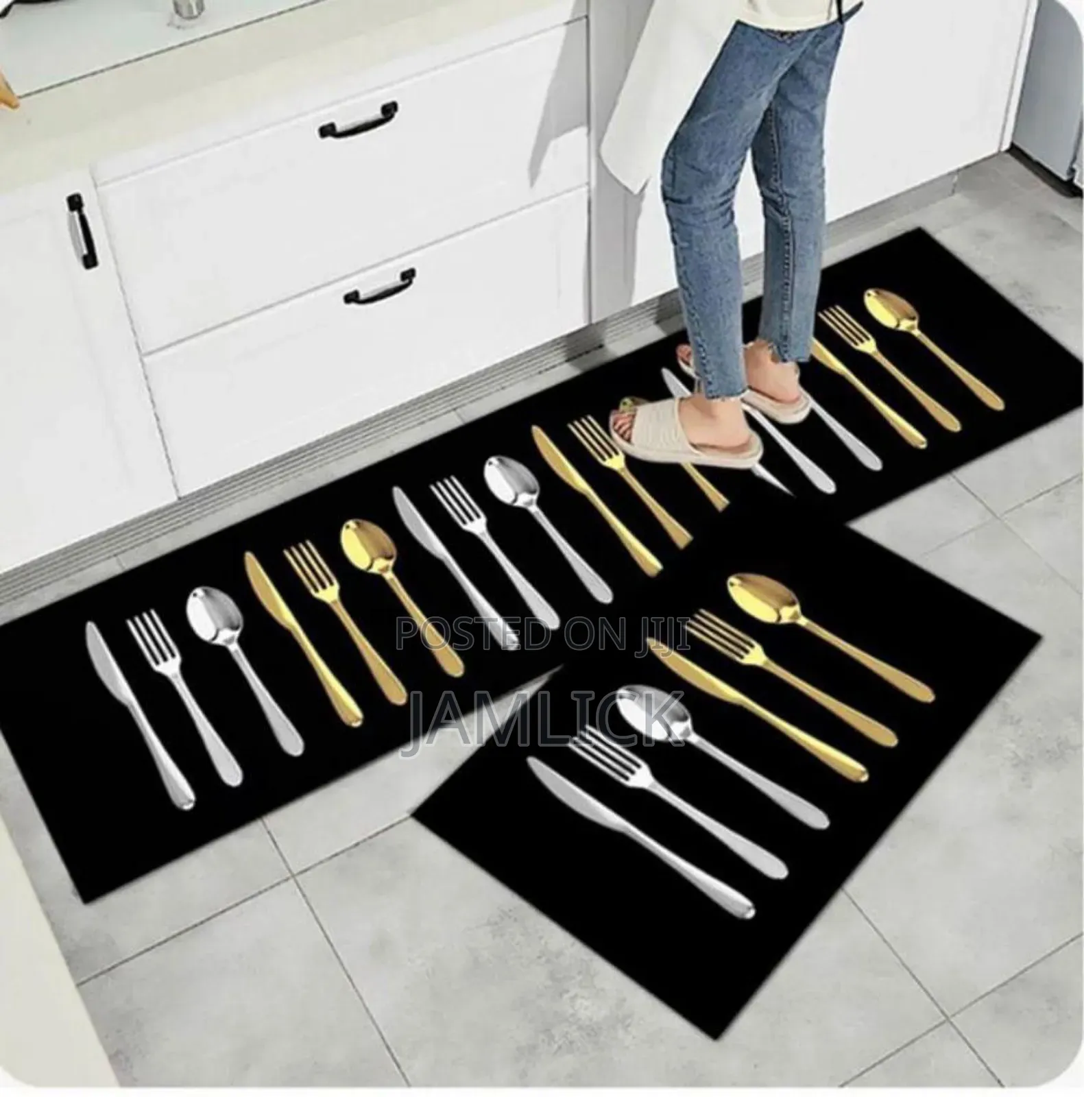 2pcs Non-Slip Kitchen Mat Set – Sl