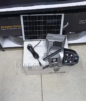 Two- Way Audio 12mp 4g PTZ Rotating Dual Lens Solar Camera