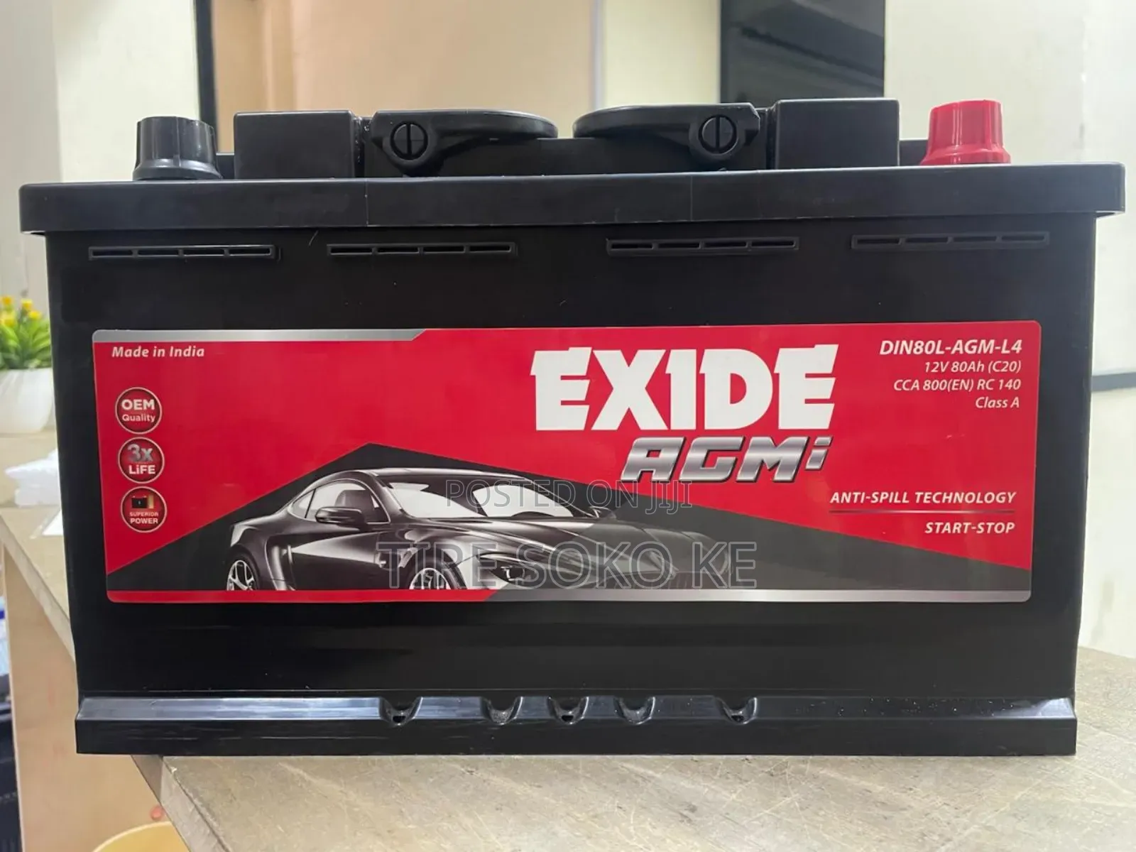 Din 80 A.G.M Exide Matrix Battery
